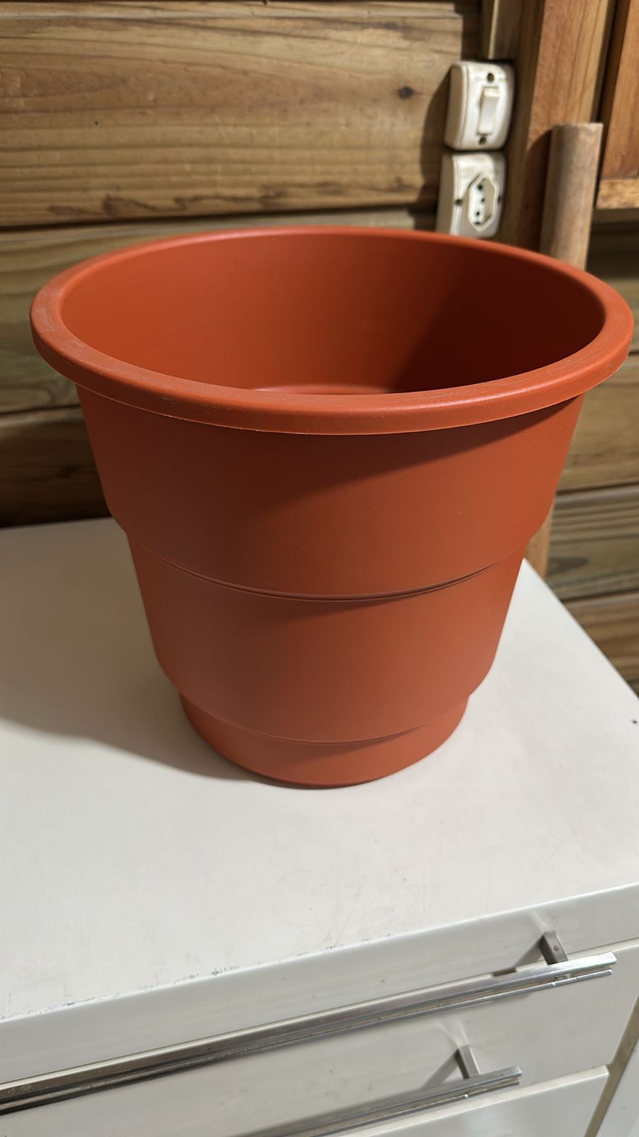 Vaso/Cachepô Flores Plástico 